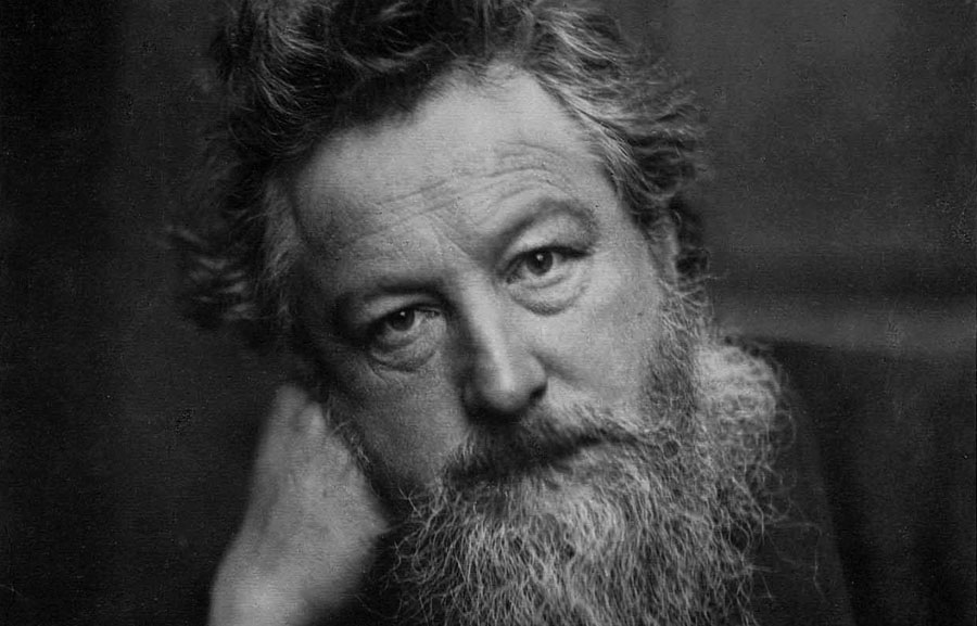 Ritratto fotografico di William Morris a 52 anni